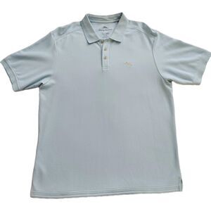 Tommy Bahama Polo XL Tall Light Blue Soft Pima Cotton